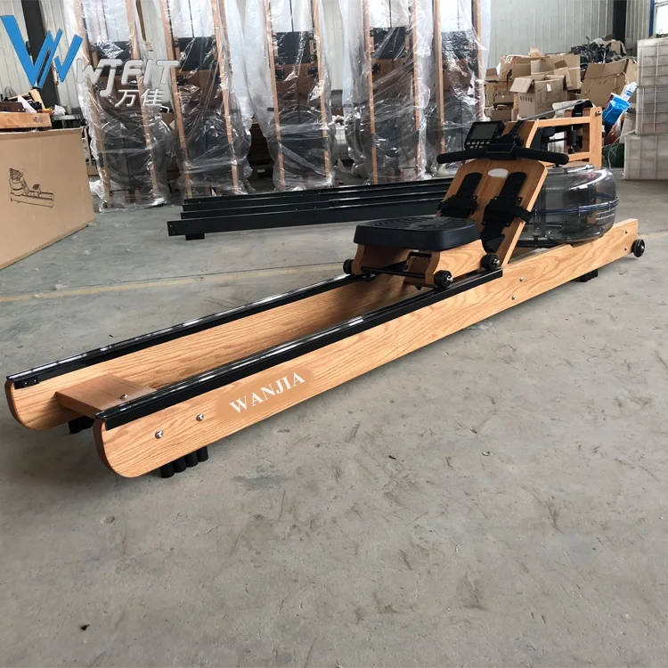 New Design Professional Water Rower with Adjustable Resistance Rowing Machine Wood Gym Water Rower