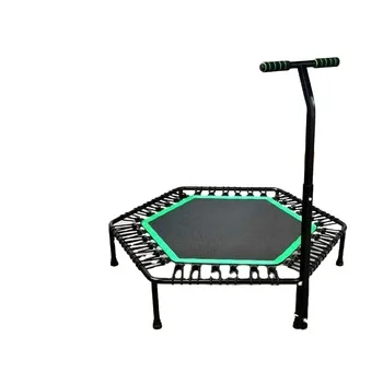 
Hexagon Fitness Trampoline with Handle for Gym 
