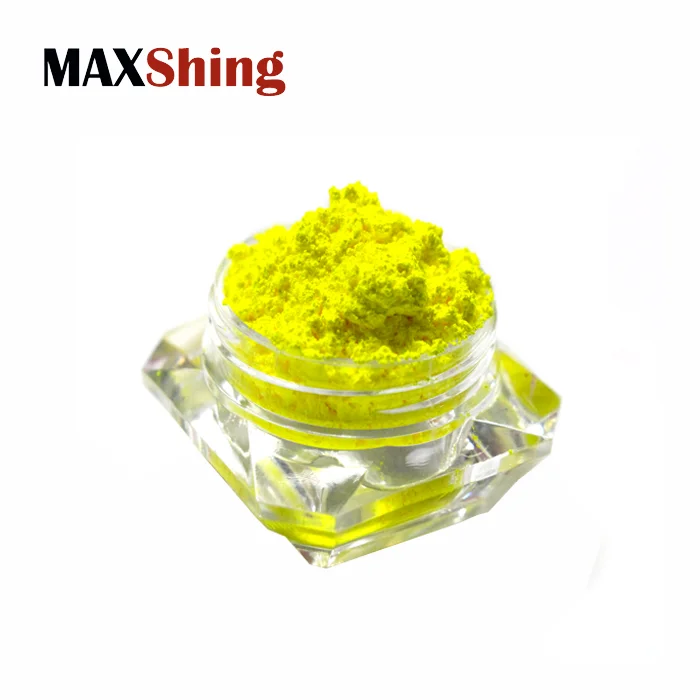 Maxshing Wholesale Colour Neon Pigment Powder Fluorescent Dye for Wax Candle Coating Paint Resin Ink Craft Arts