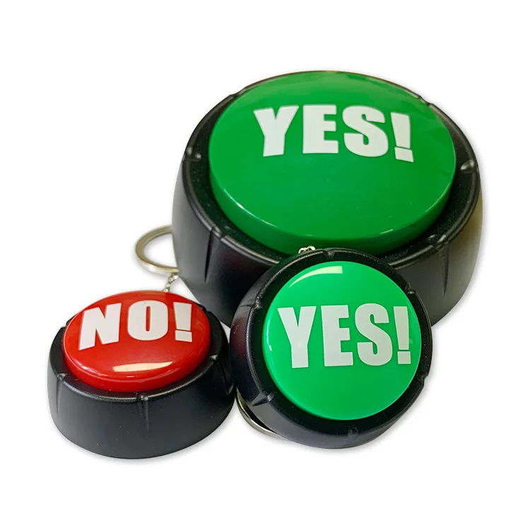 Custom logo sound button recordable taling sound buttons with Key chain