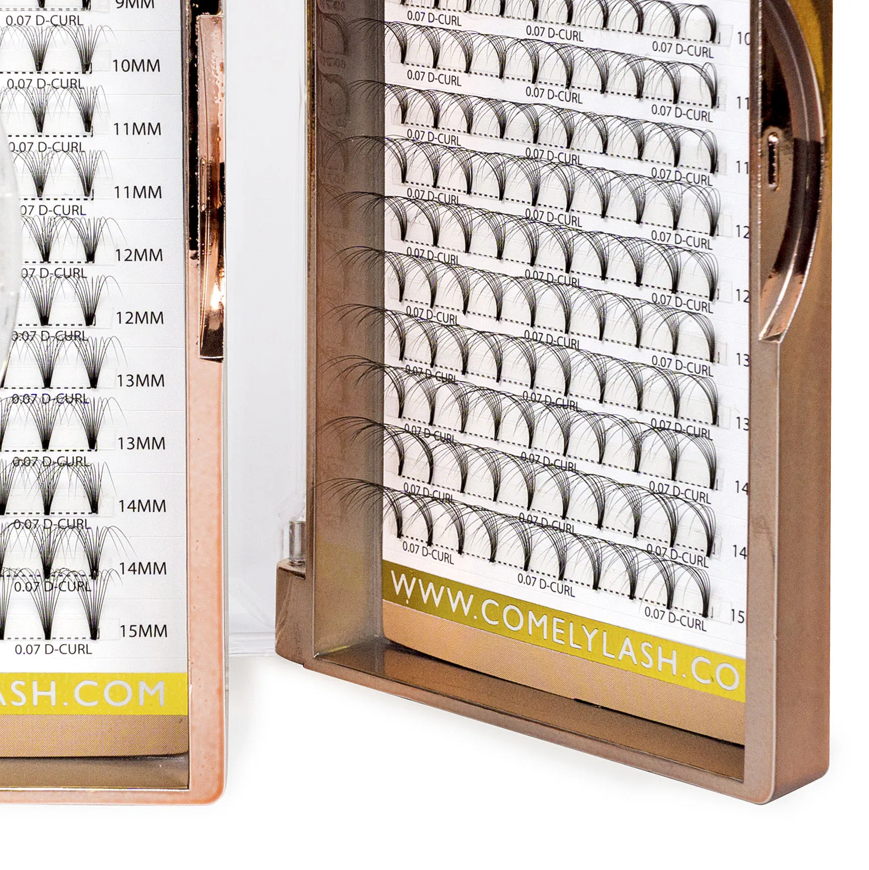 Comelylash Wholesale False Pre Made Eyelashes Extension Premade Volume Fans 25mm 5d Mink Pro Made Lash Fans Private Label Lash Cluster