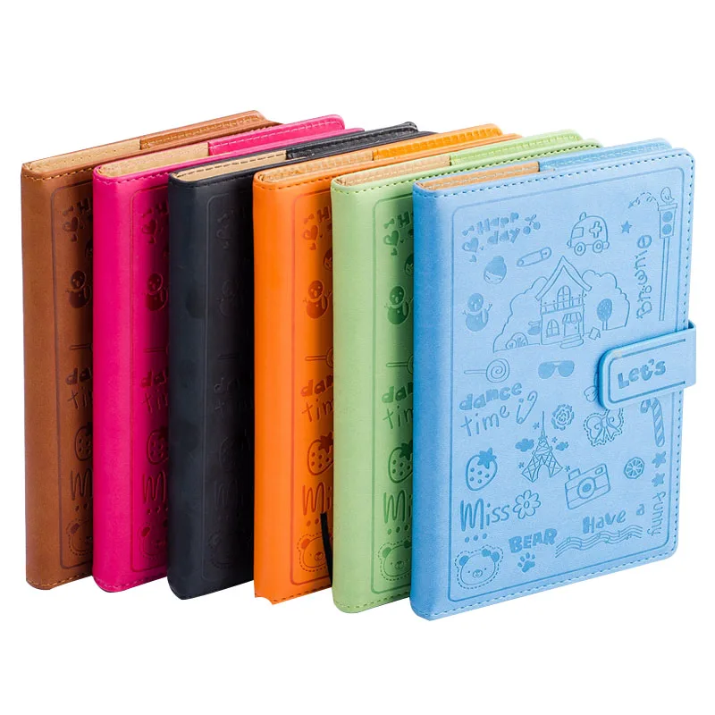 Wholesale Promotional A5 Size PU Leather Custom Notebook Wholesale Cheap Hardcover Planner Logo Sewing Binding School Use Diary