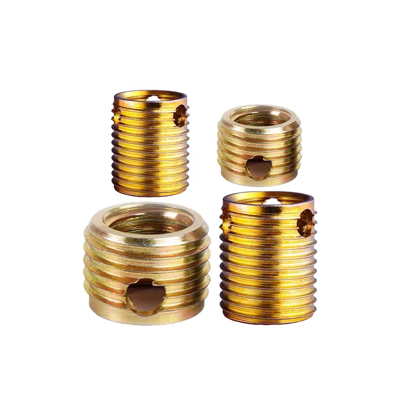 Self Tapping Wire Threaded Inserts M8 Brass Heat Install Threaded Inserts Service Tool Efficient Thread Repair