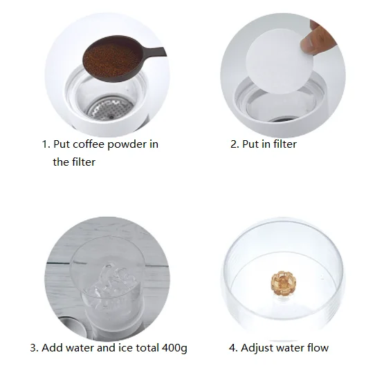 Трендовая холодная кофеварка капельная для приготовления холодного кофе Кофеварка льда