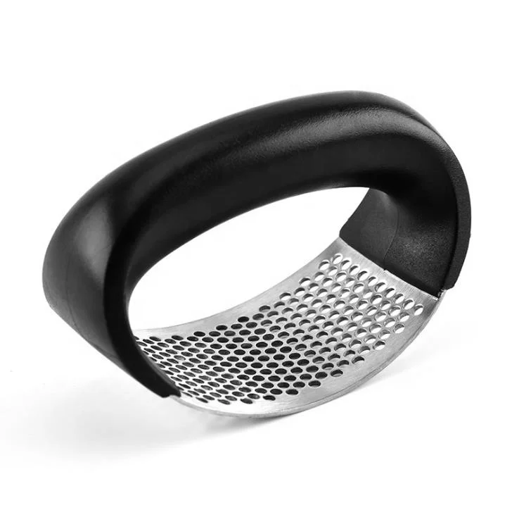 Stainless Steel Garlic Press Household Manual Garlic Press Curve Fruit Vegetable Tools Kitchen Gadgets