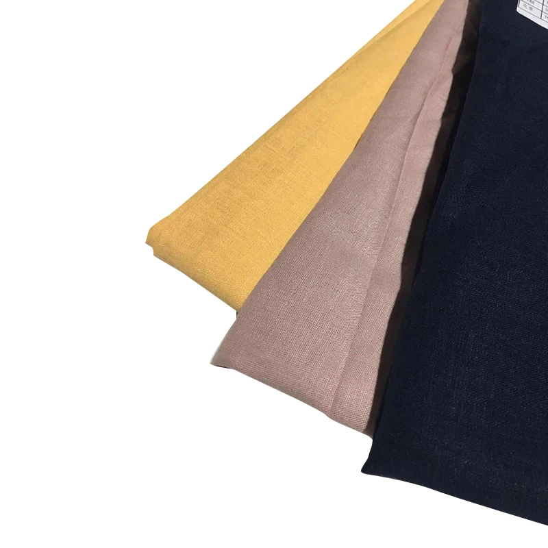 High quality wholesale rolling process viscose linen blended cloth garment textile fabric