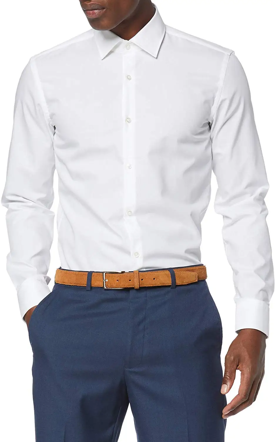 Wholesale Clothing mens office business wear slim fit italian style 100% cotton mens dress shirt