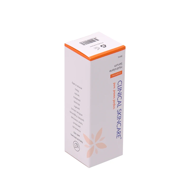 Custom Logo White card Cardboard Thickened Rigid Art Cosmetic Board Gift Packaging Color Card boxes for Skin Care Serum Packing