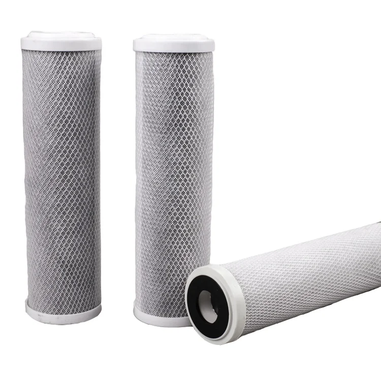 10 '1um Кокосовая оболочка CTO GAC UDF активированный уголь блочный фильтр щелочный картридж для очистителя воды