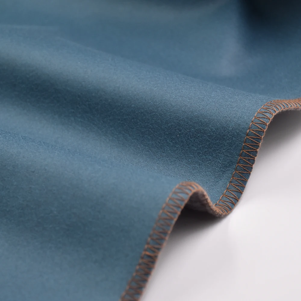 wholesale cheap 100% Polyester copy leather fabric barchent Backing leathery fabric Sofa Home Textile Fabric for upholstery