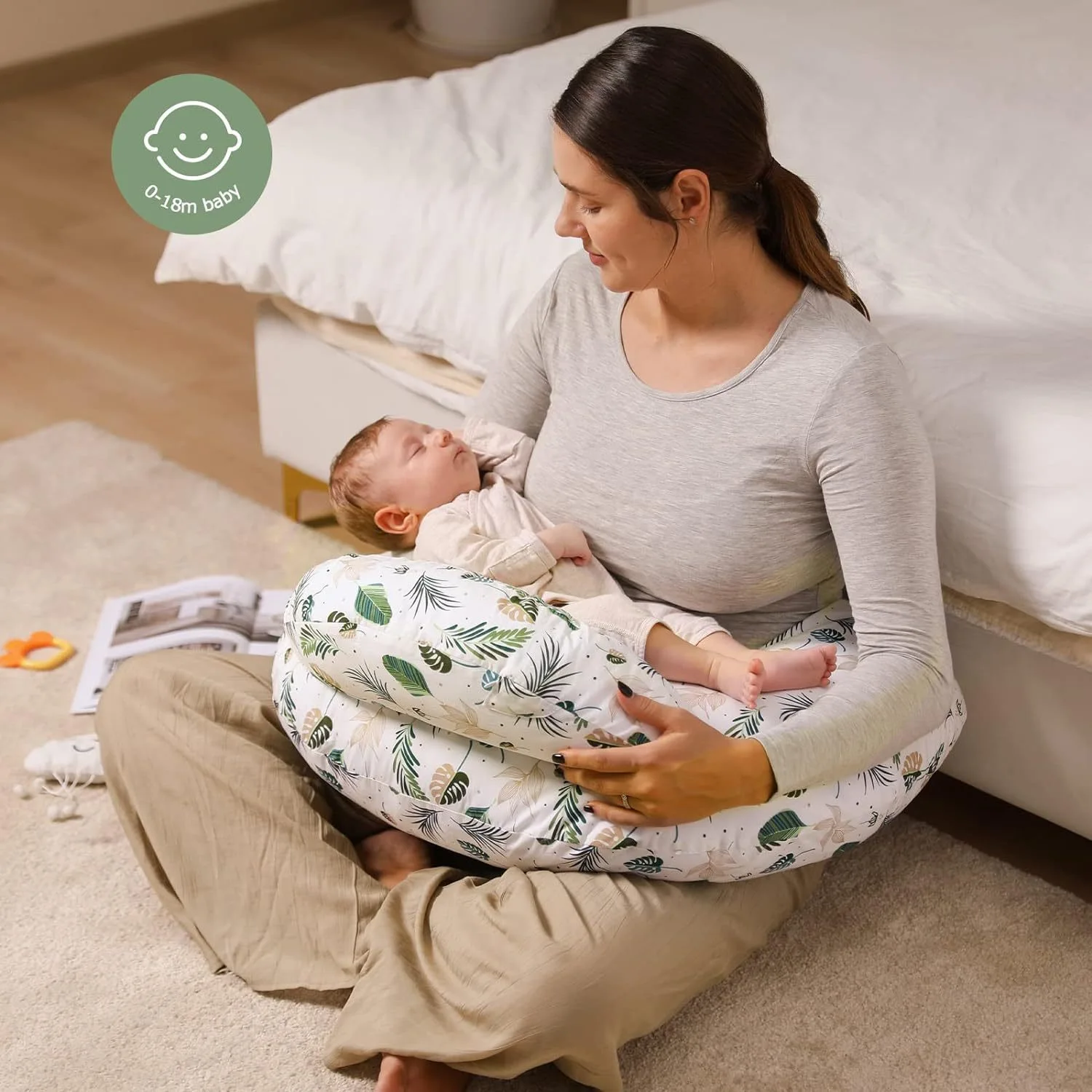 72X60cm Breastfeeding Nursing Feeding Pillows Washable Arm Nursing Breast Feeding Pillows