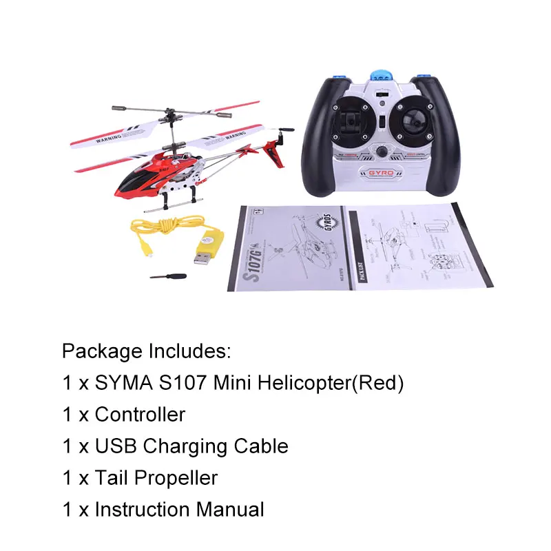 Оригинальный Syma S107G мини RC вертолет 3CH Дистанционное управление вертолет Дрон самолет Радиоуправление игрушки самолет