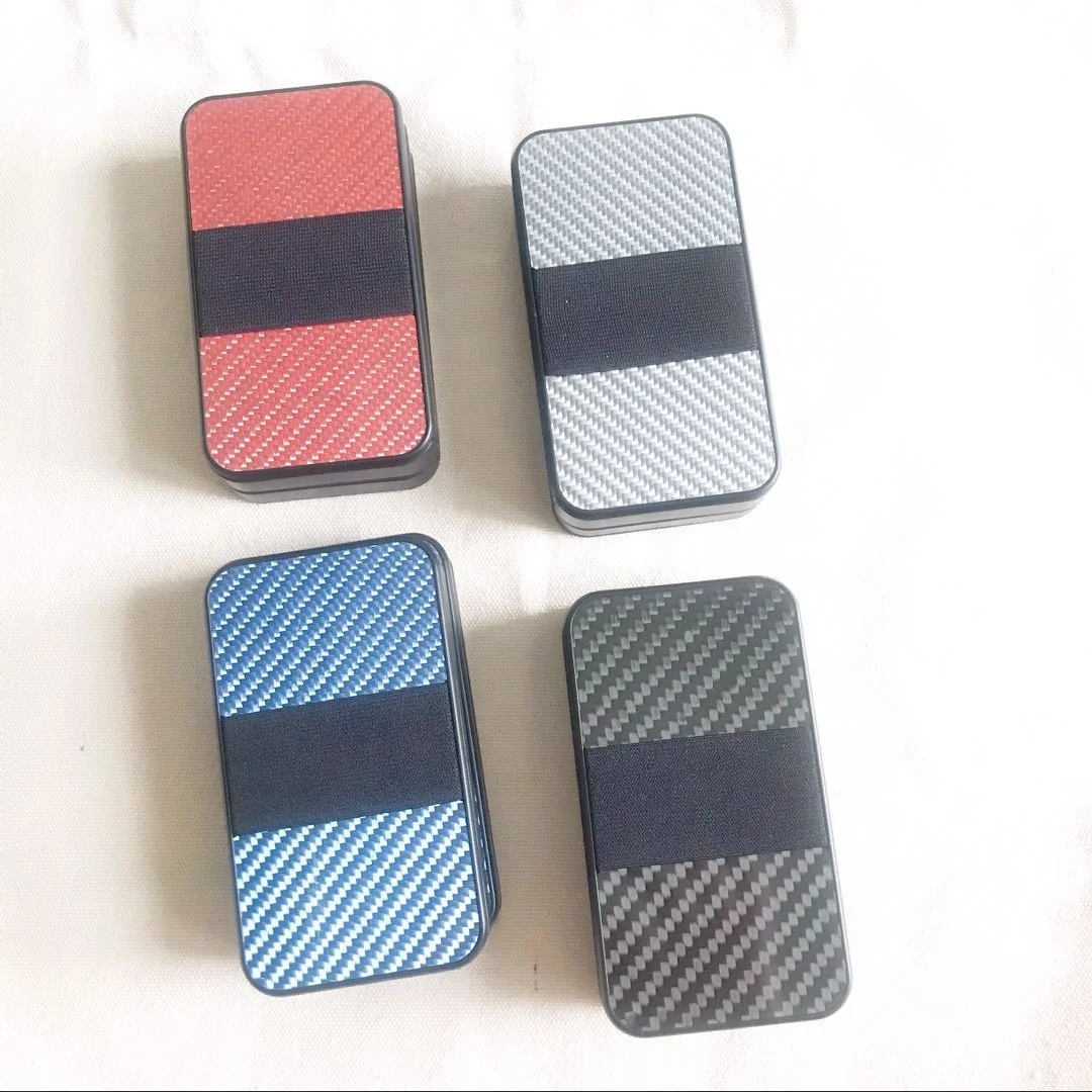 Fashion carbon fiber rfid name card holder men wallet