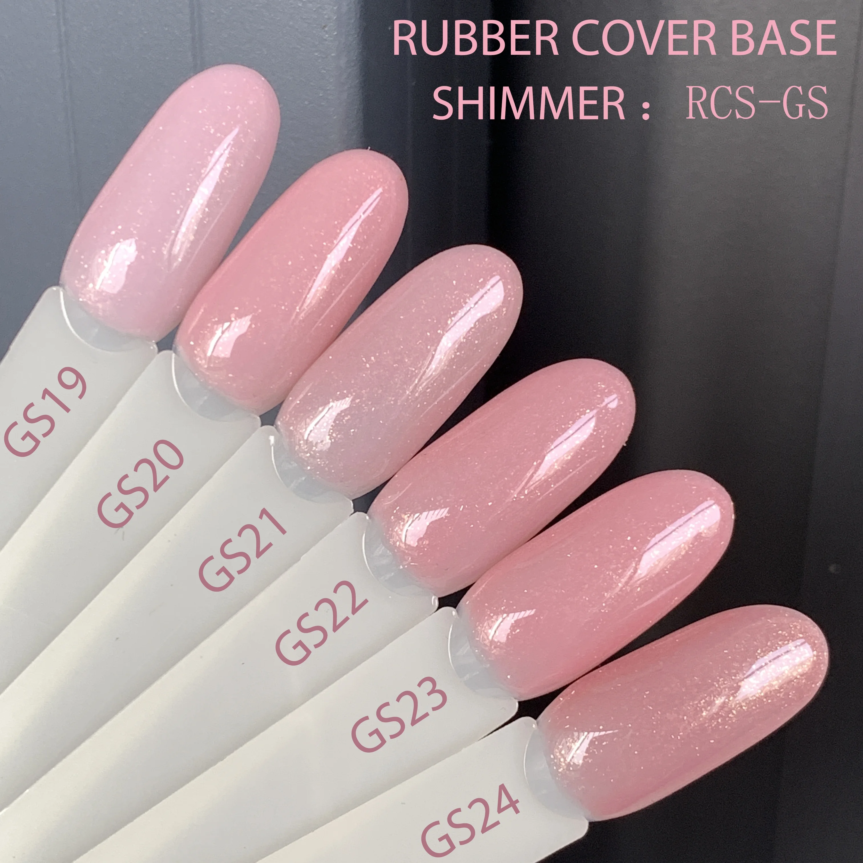 Shimmer Rubber Base Gold Sand nail polish professional nails salon product for French manicure nude pink color 2 in 1