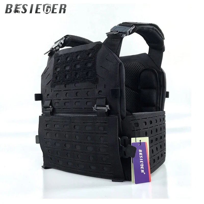 With invisible bulletproof helmet cover, flame retardant nylon military police tactical vest, lightweight combat vest