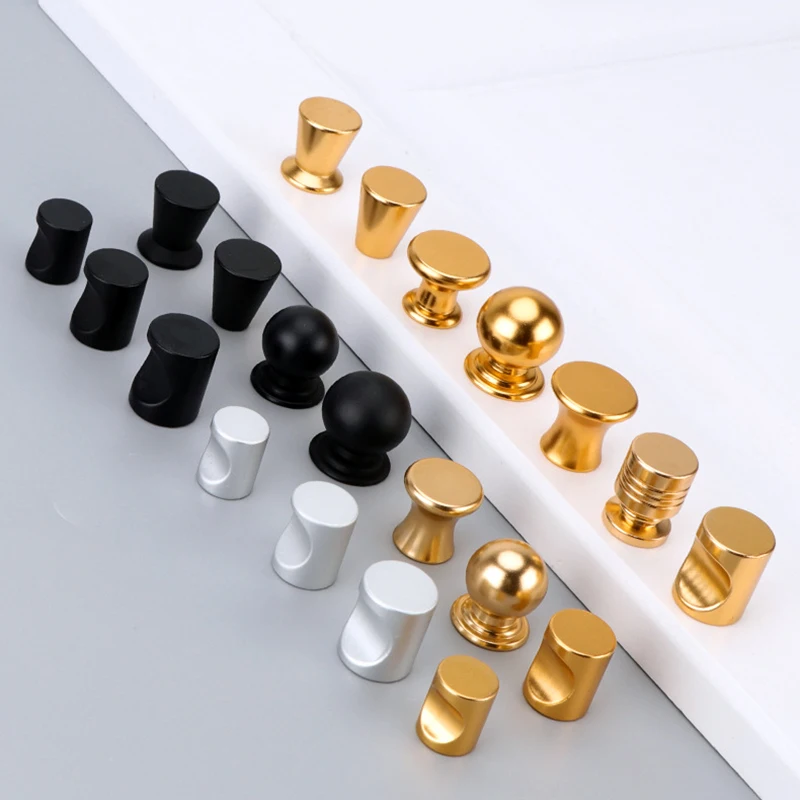 16/18/20mm Cheap Price Aluminum Furniture Handle Drawer Single Hole Aluminum Knobs