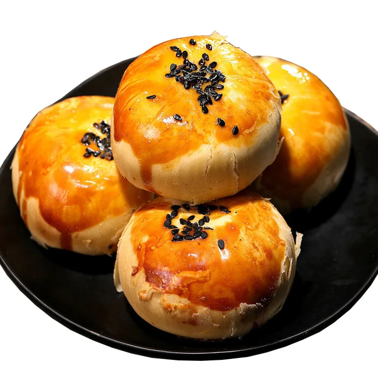 
Fashion Style Sweet Dessert Cookie Packing Box Egg-Yolk Puff Gift 