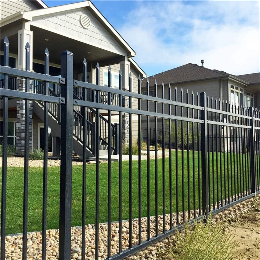 China Factory Supply Best Price High Quality  Faux Wrought Iron Railing Decorative Fence  Steel Fence