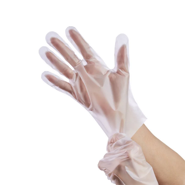 Foreign trade disposable TPE gloves thickened high elastic food grade catering products kitchen TPE protective gloves
