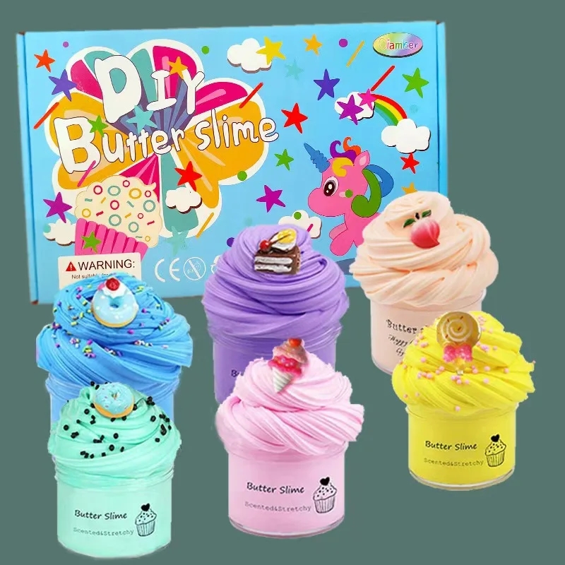 DIY Slime Kit Custom Sparkling Glitter Slime Glue Set DIY Making Kit Toy Boys and Girls Kids Slime