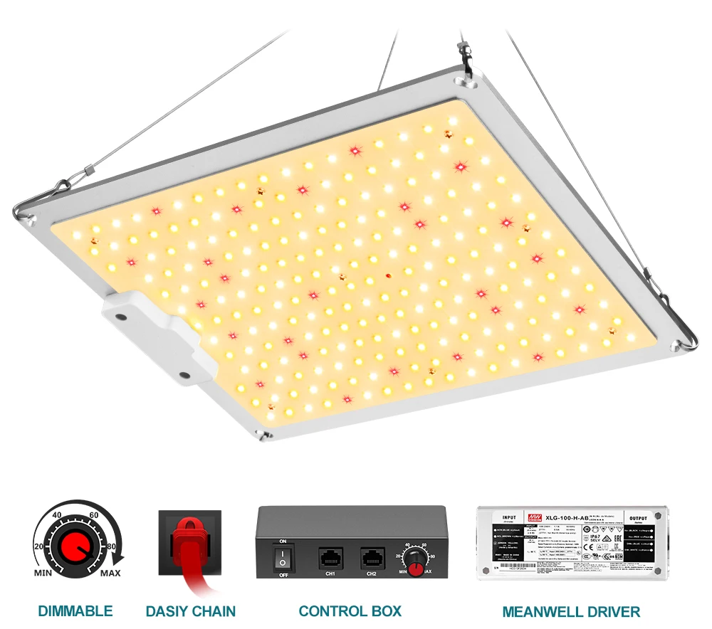 EVQ полный спектр Samsung LM301H LED Grow Light 1000 Вт полный спектр Grow Lamp с затемнением Daisy Chain