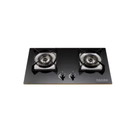 High-Tech Gas Stove Non-Slip Enamel Cast Iron Pot Rack Frosted Tempered Glass Pure Copper Burner High-Tech Flame Divider Garages