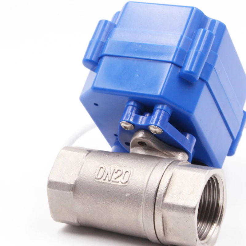 China manufacturer 2NM torque DN20 Stainless steel electric valve