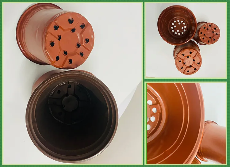 Wholesale  Garden Supplier  0.5 1 2 3 5 7 Gallon Black Plant Plastic Nursery Flower Pots