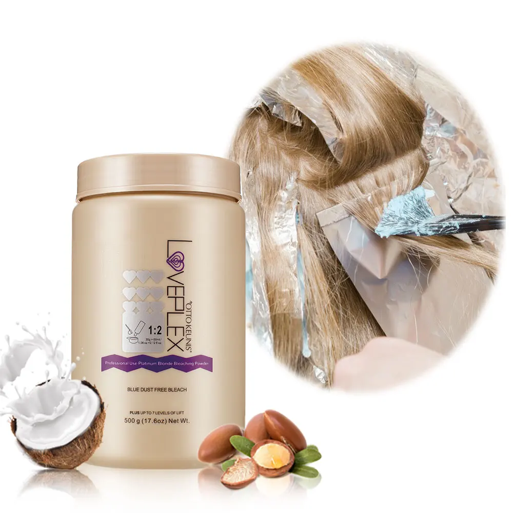 OEM professional beauty salon bleaching powder hair color lightener powder for hair dye use