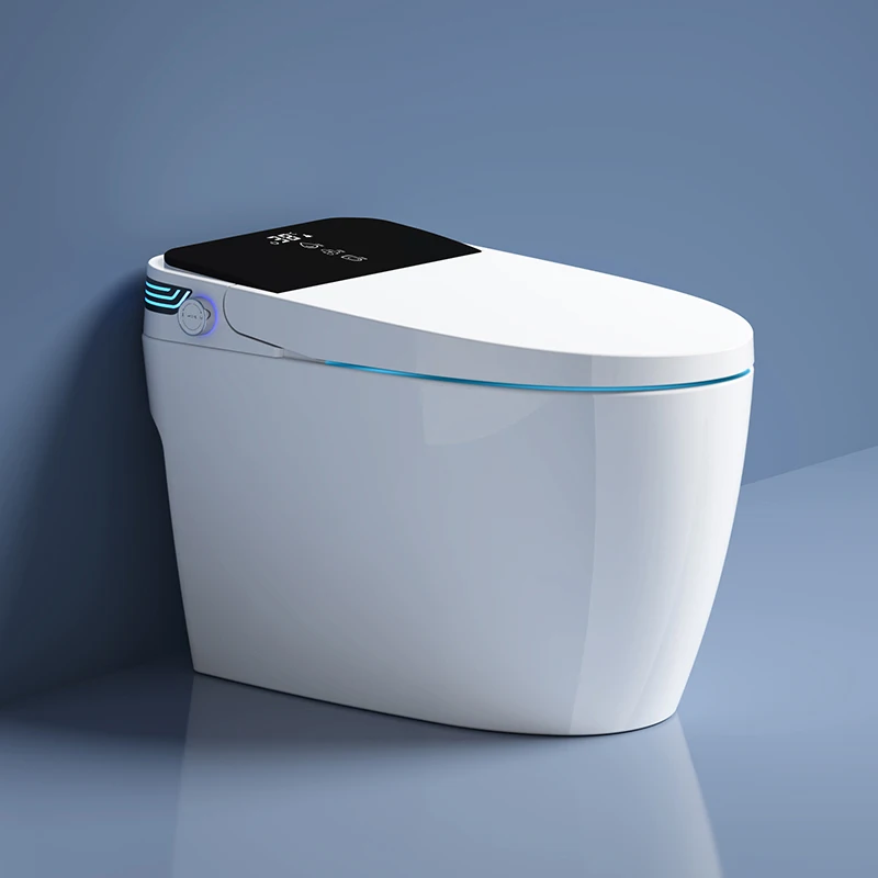 New arrival floor mounted app remote voice control self cleaning electric smart bidet toilet