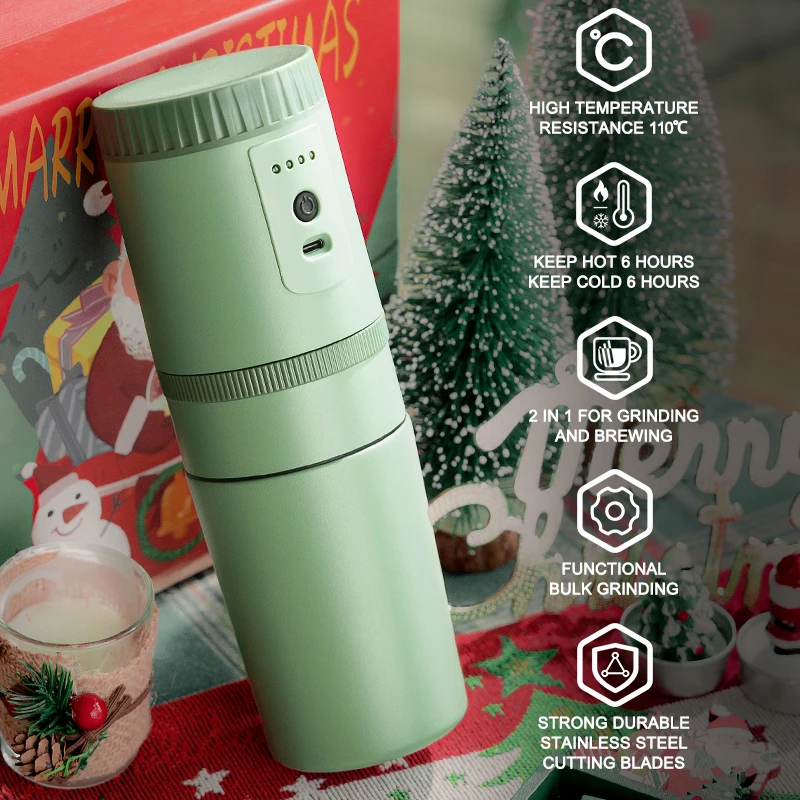 EVERICH Electric coffee maker with usb charging espresso machine hand coffee grinders