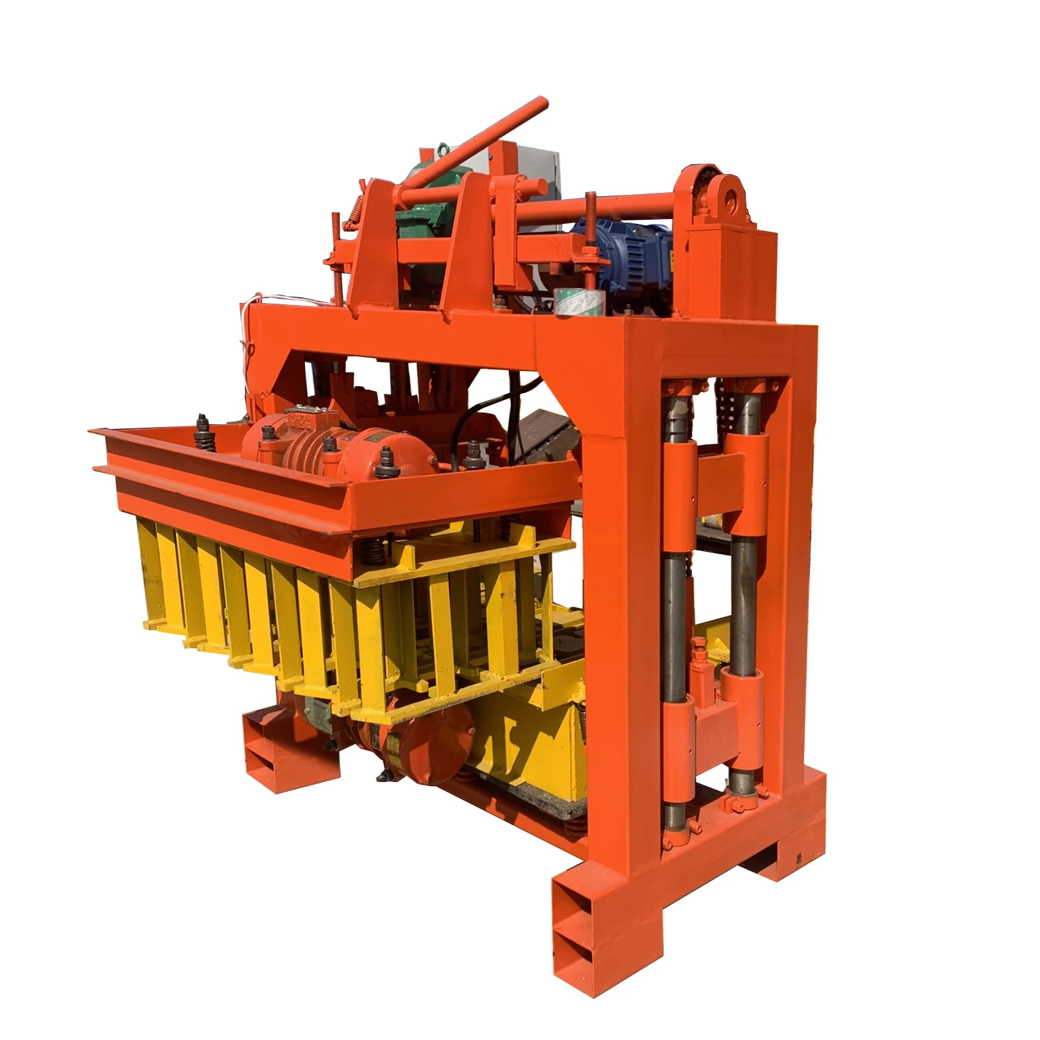 QTJ4-45 semi-automatic block manufacturing machine sales hollow block electromechanical chain