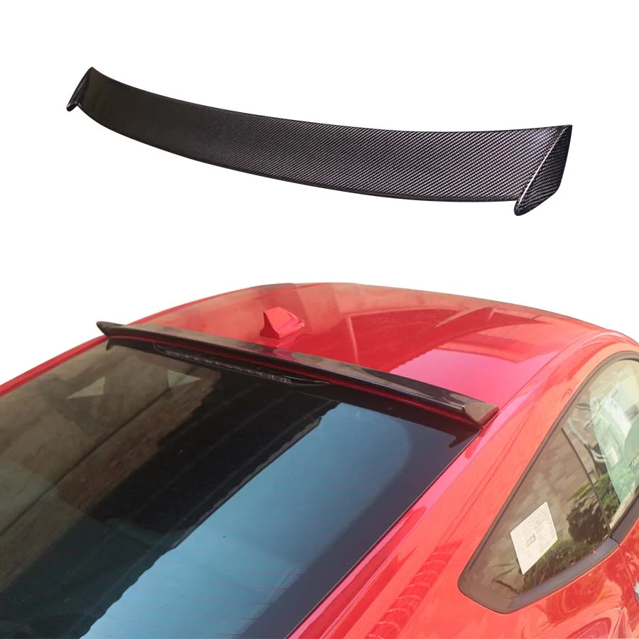 Carbon Fiber Roof Rear Spoiler For Ford Mustang Dark Horse S650 Top Wing Body Kit Exterior Accessories