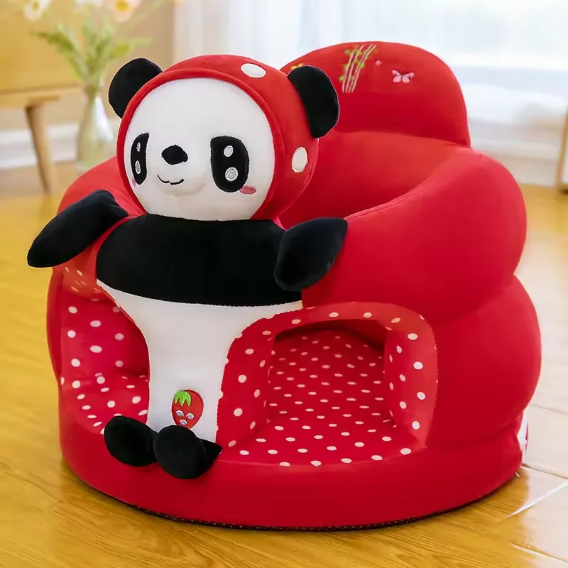 High Quality Manufacture wholesale a chair kids stuffed & plush toys baby seat cover skin soft cartoon animals plush sofa