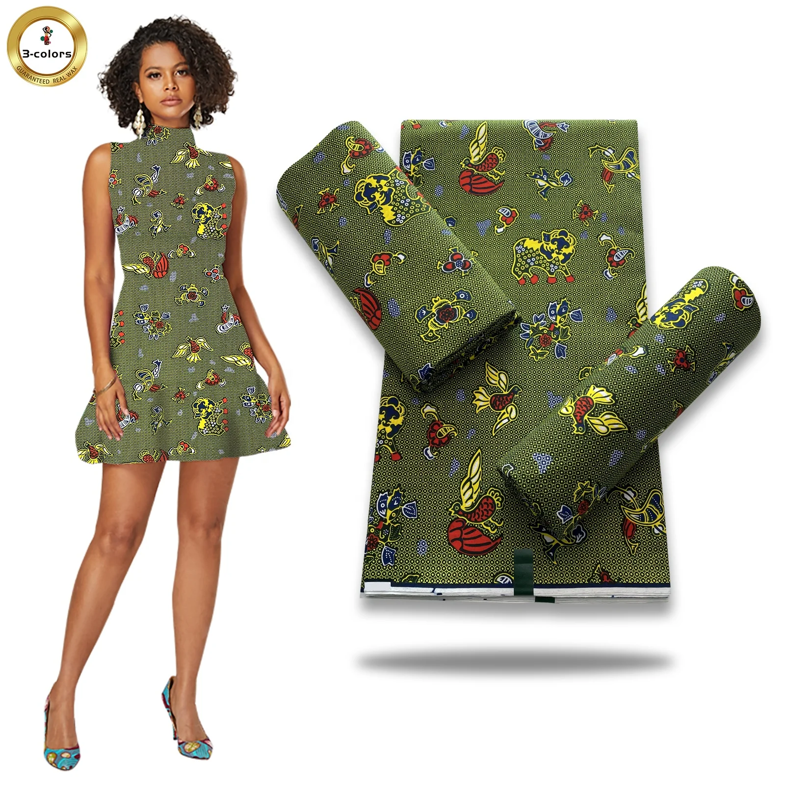 factory many pattern designs Hot sale african wax prints fabric for costumes