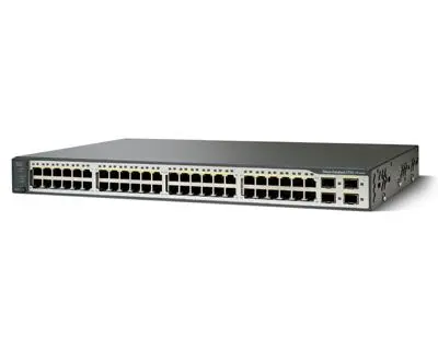 WS-C3750V2-48PS-E для Циско Catalyst C3750V2 переключатель 48x Fast Ethernet PoE RJ-45 + 4x1 порт Gigabit Ethernet SFP