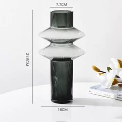 Нордическая креативная мебель для гостиной, стола, чайного столика, мягкое украшение, легкая роскошная стеклянная ваза