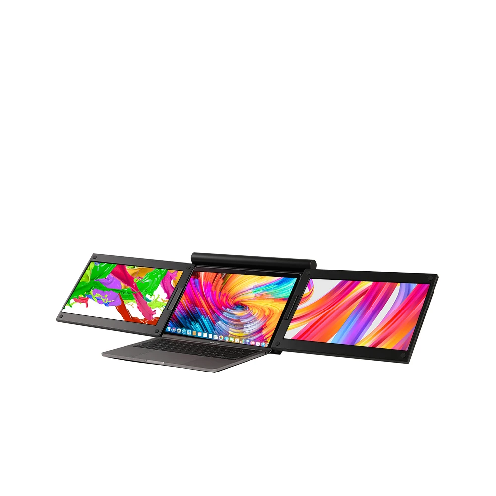 FHD 13.3inch  Portable Monitor Factory OEM Triple Portable Screen Extender 1080P Extendable Screen for Laptop