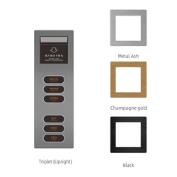 Hot sell 2022 popular tuya smart  home metal shell No battery wireless zigbee smart wall switch