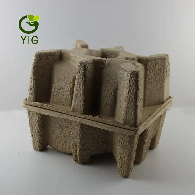 
Stackable Disposable Cardboard Corrugated Custom Electronic Molded Pulp Thermoformed Packaging Tray 