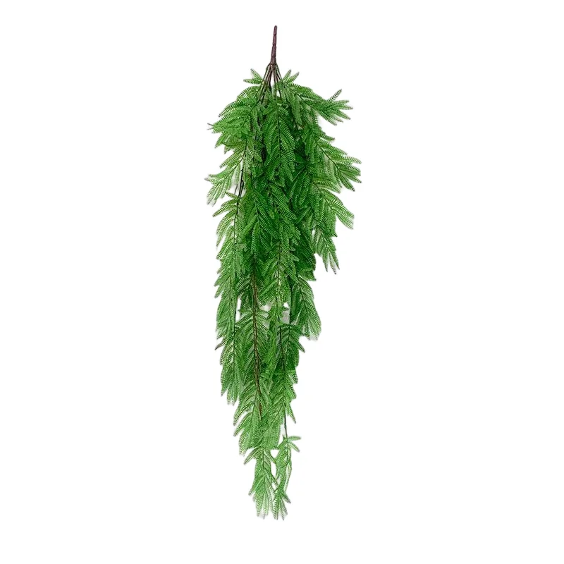 High Simulation Faux Green Hanging Plant Artificial Ferns With 30 Leaves For Home Wedding Decoration