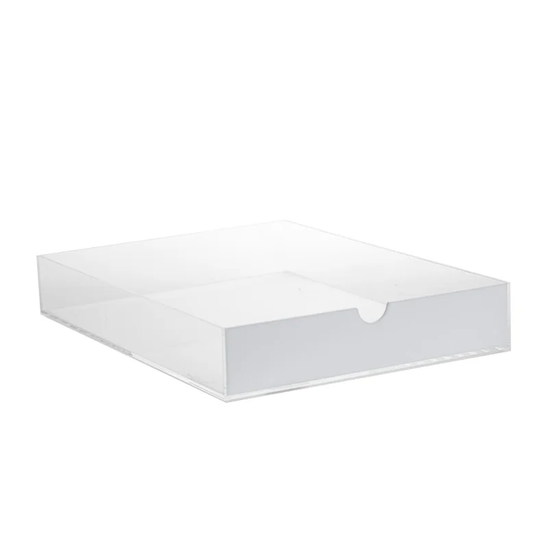 Home Decor Clear Acrylic Desktop Organizer File Trays For Office Storage Holders & Racks
