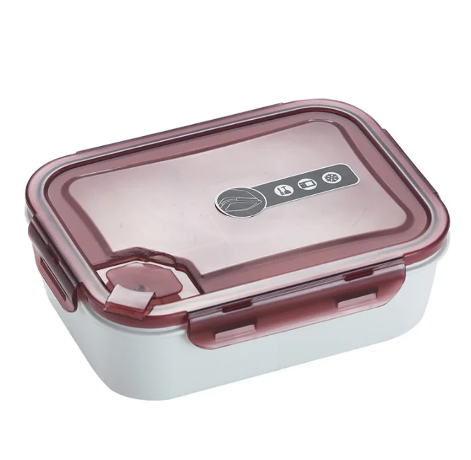 Microwaveable plastic preservation box Japanese-style sealed multi-compartment Portable student  lunch box