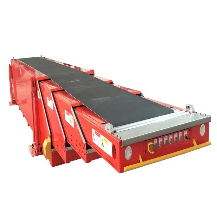 5-Section Telescopic Belt Conveyor for Truck and Container Loading/Unloading for Manufacturing Plants