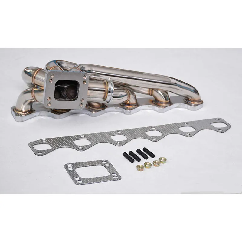 
MAXDO 3mm Racing Performance Exhaust Muffler Downpipe For BMW M30 E28 E30/E34/E28/E24/E9 Exhaust System T3/T4 Manifold Pipe 