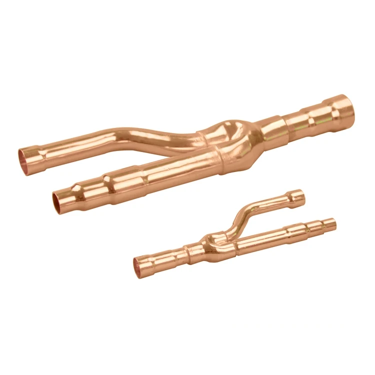 Wholesale Hot Style copper y fittings copper pipe joint branch pipe KHRP26A73T With Brand new high quality