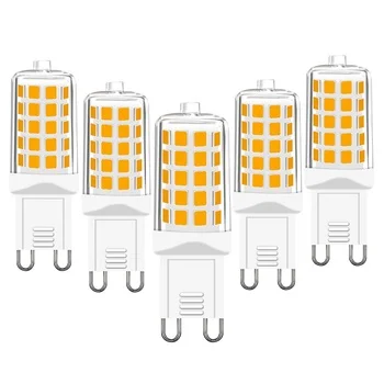 CE RoHS flicker free small corn lamp CRI 80 120V 220V 2700K soft warm white G9 led light bulb dimmable