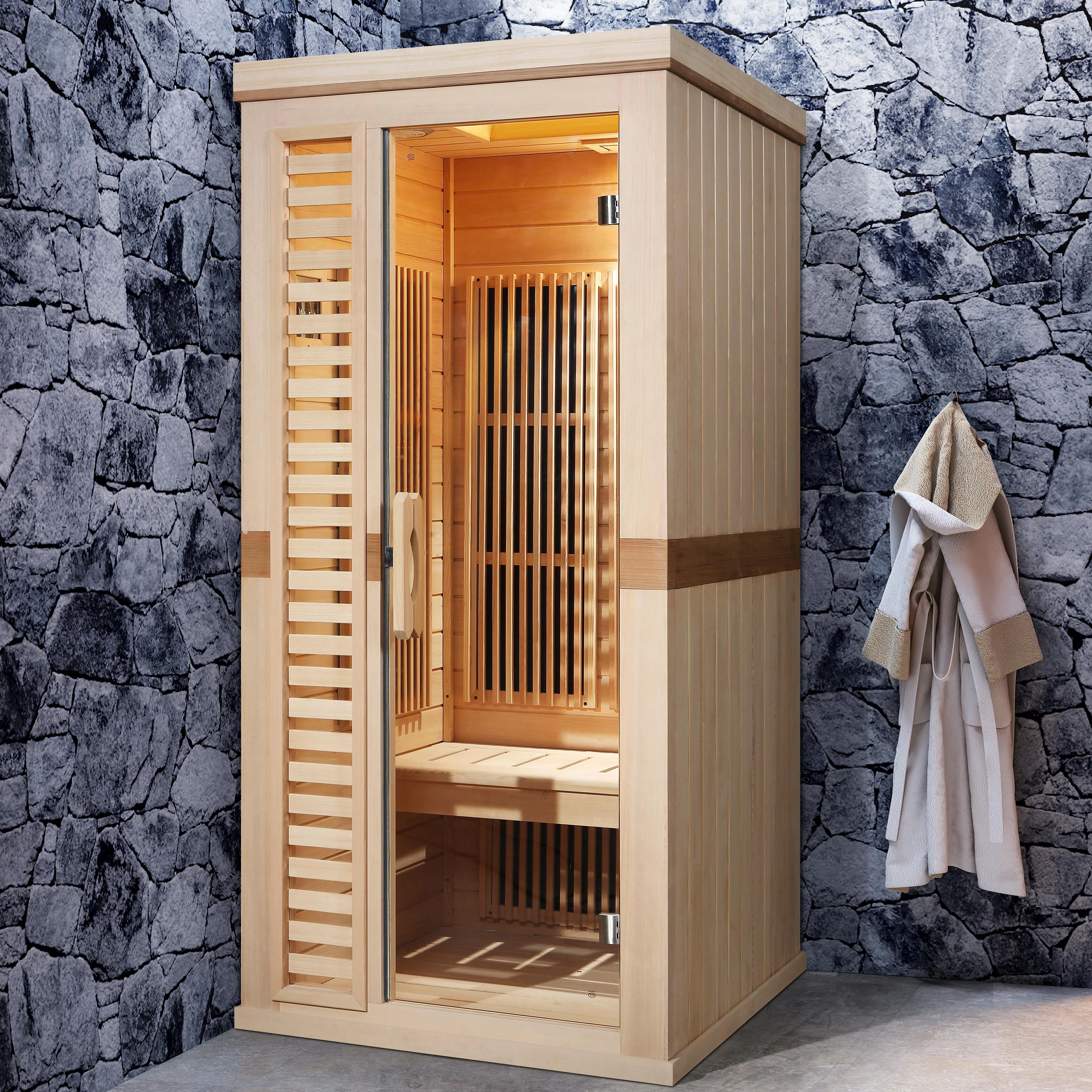 Vapasauna direct manufacturer  hot selling infrared sauna 1 person For Hot Therapy Recovery sauna