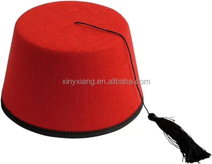 Factory Custom Egyptian Turkish Ottoman Fez Tarboush Hat with Tassel, Ottoman Historical Payitaht Abdulhamid Headpiece
