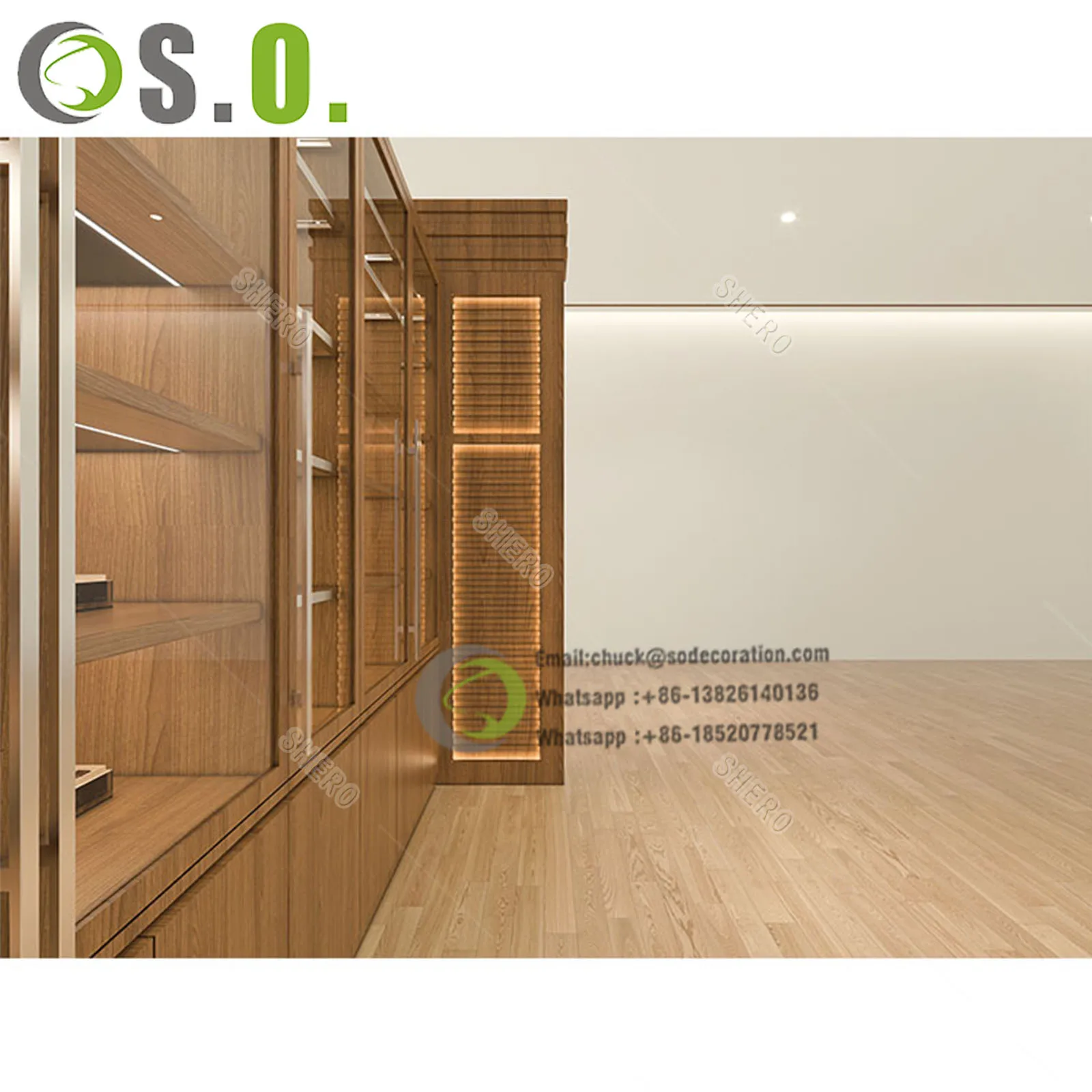 Customized Cigarette Cabinet Smoke Shop Showcase Cigar Display Racks Glass Cabinets Display Case for Smoke Shop